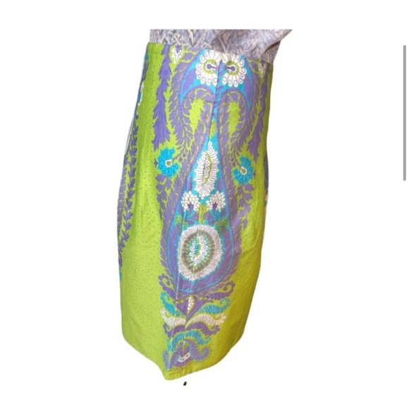 We Heart Vera Patterned Skirt light green and lavender - Picture 6 of 8